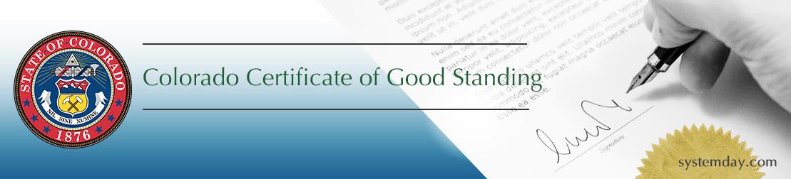 Colorado Certificate of Good Standing