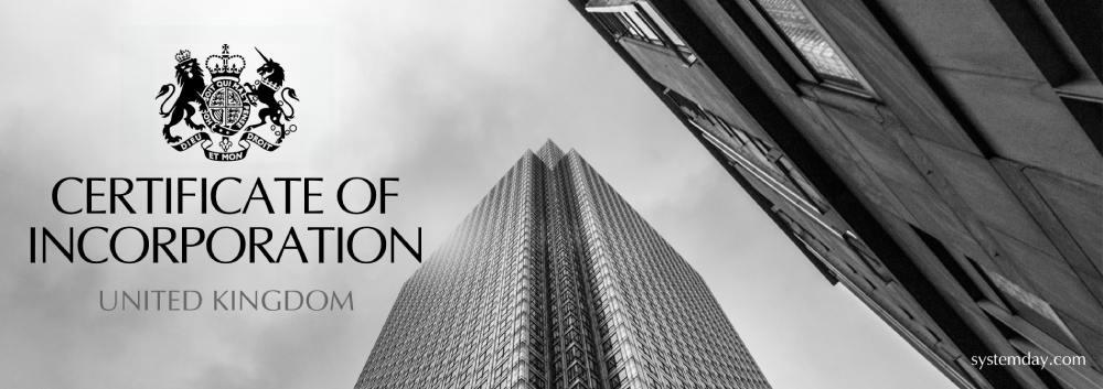 UK Certificate of Incorporation
